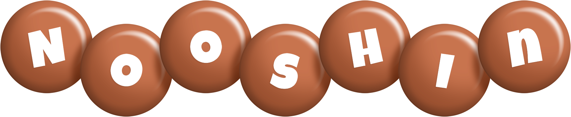 Nooshin candy-brown logo