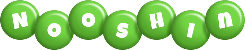 Nooshin candy-green logo