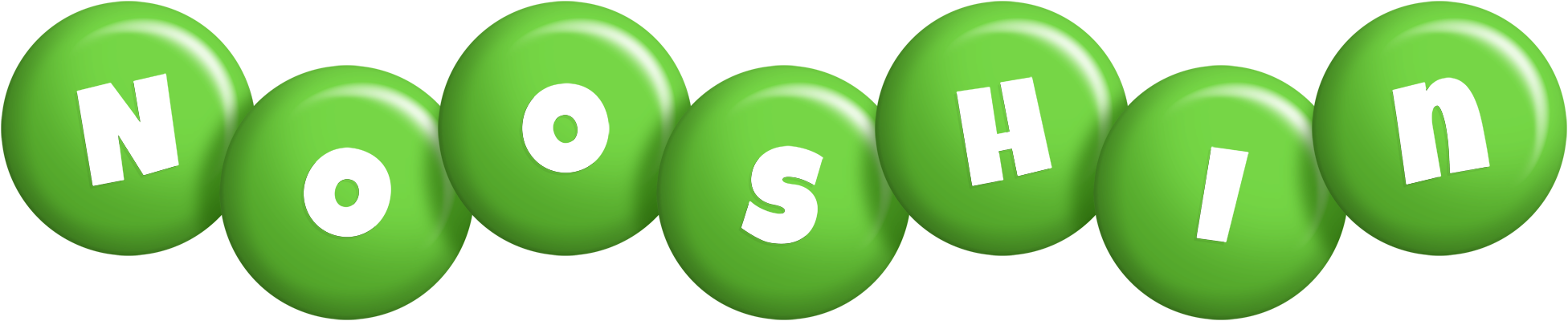 Nooshin candy-green logo