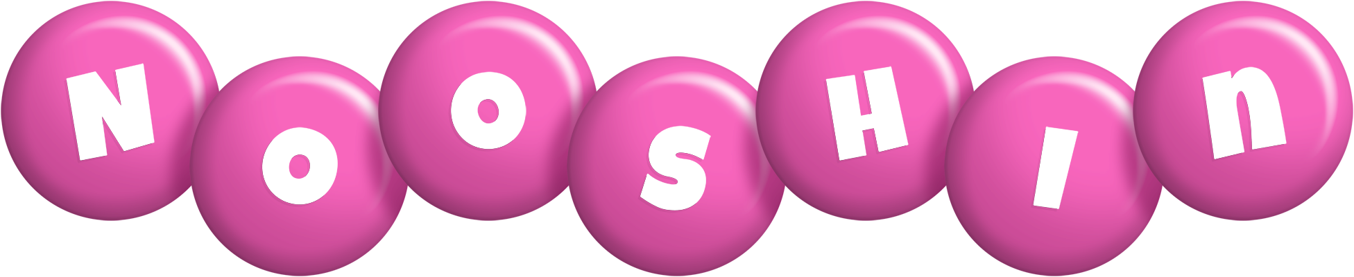 Nooshin candy-pink logo