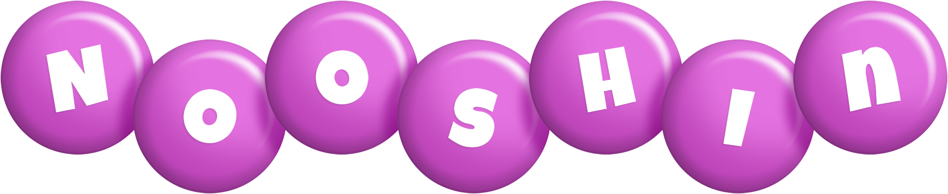 Nooshin candy-purple logo