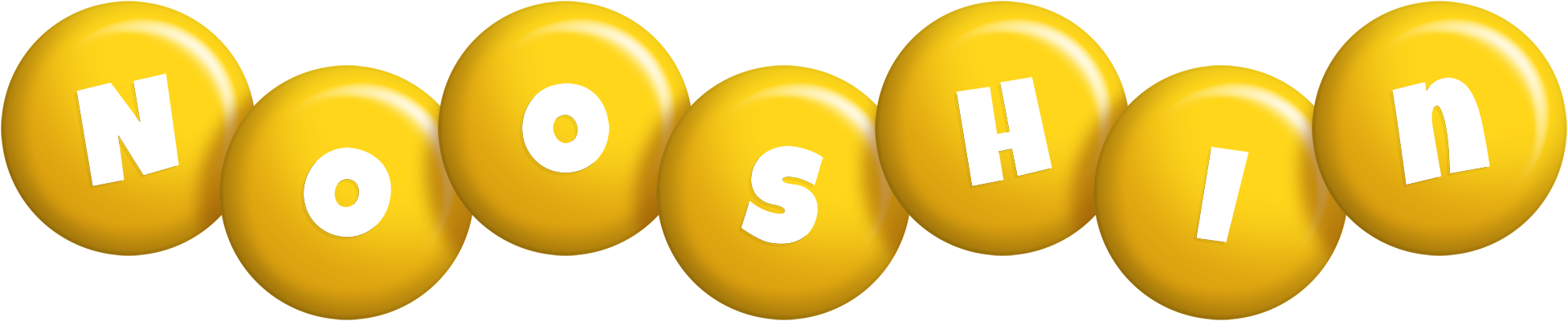 Nooshin candy-yellow logo