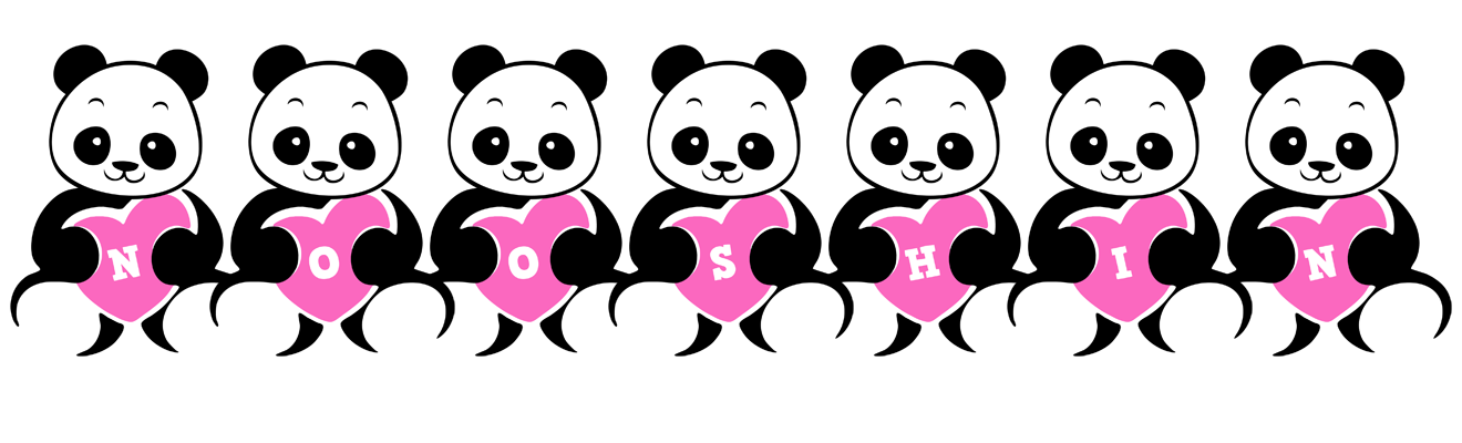 Nooshin love-panda logo
