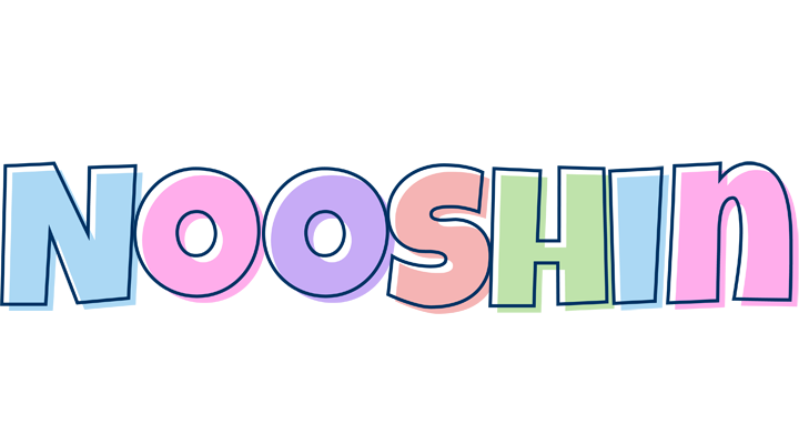 Nooshin pastel logo