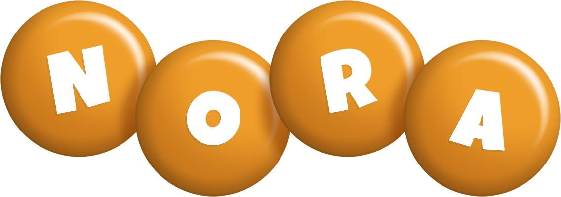 Nora candy-orange logo