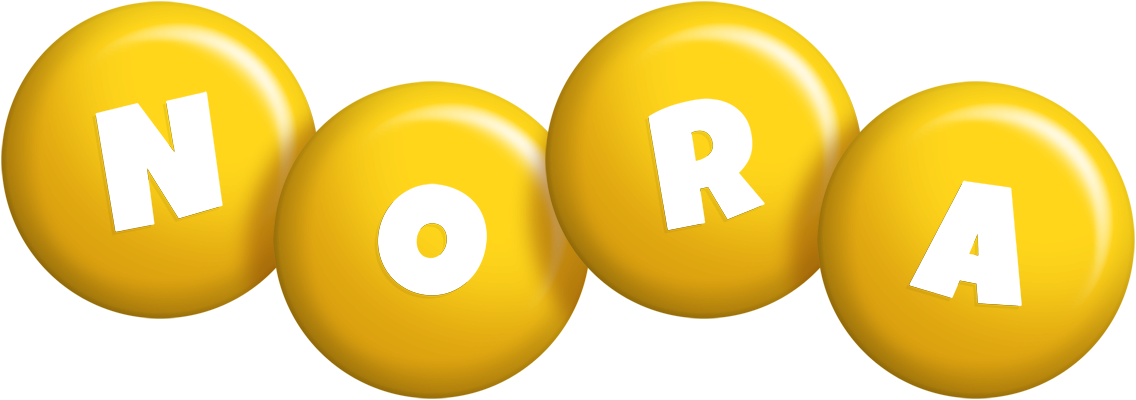 Nora candy-yellow logo