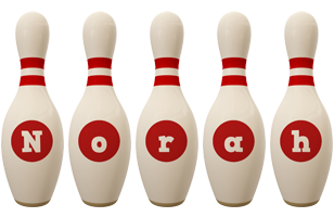 Norah bowling-pin logo