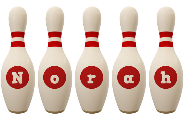 Norah bowling-pin logo