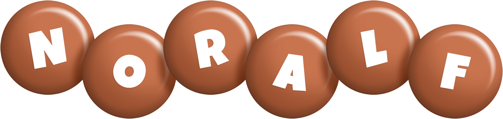 Noralf candy-brown logo