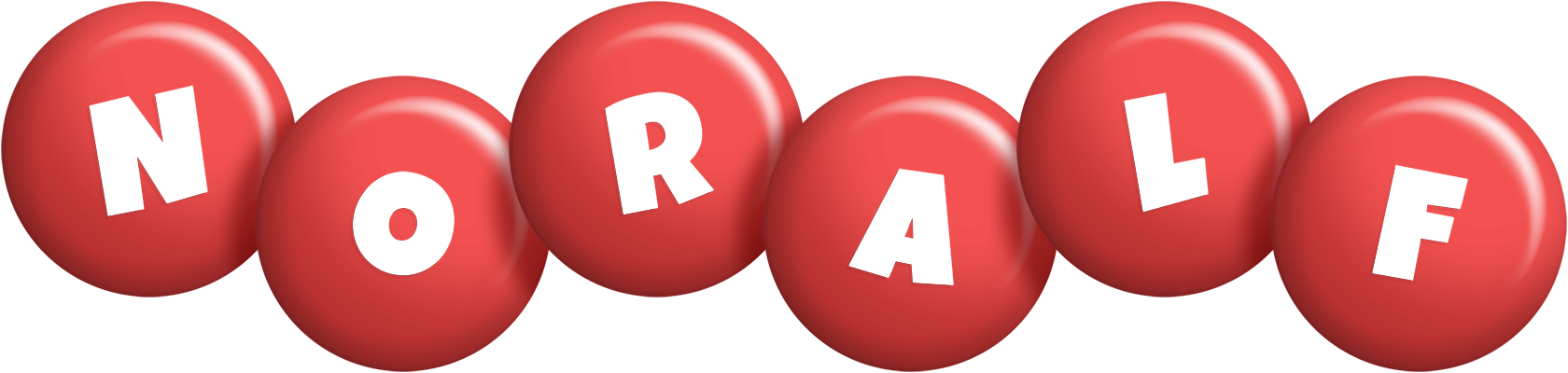Noralf candy-red logo