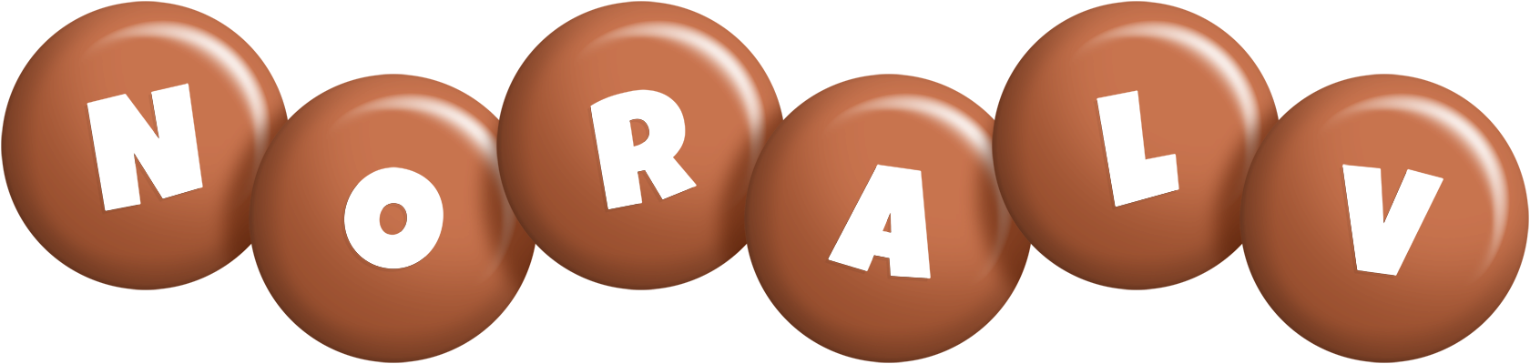 Noralv candy-brown logo