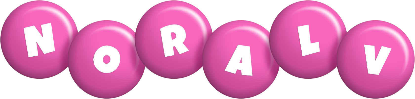 Noralv candy-pink logo