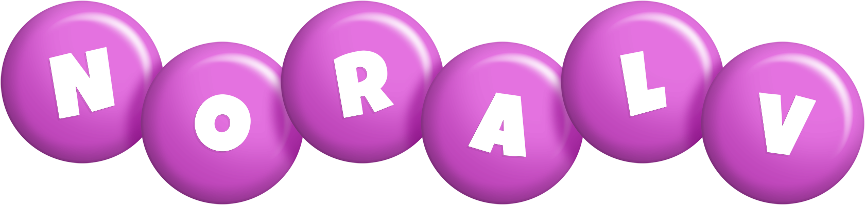 Noralv candy-purple logo