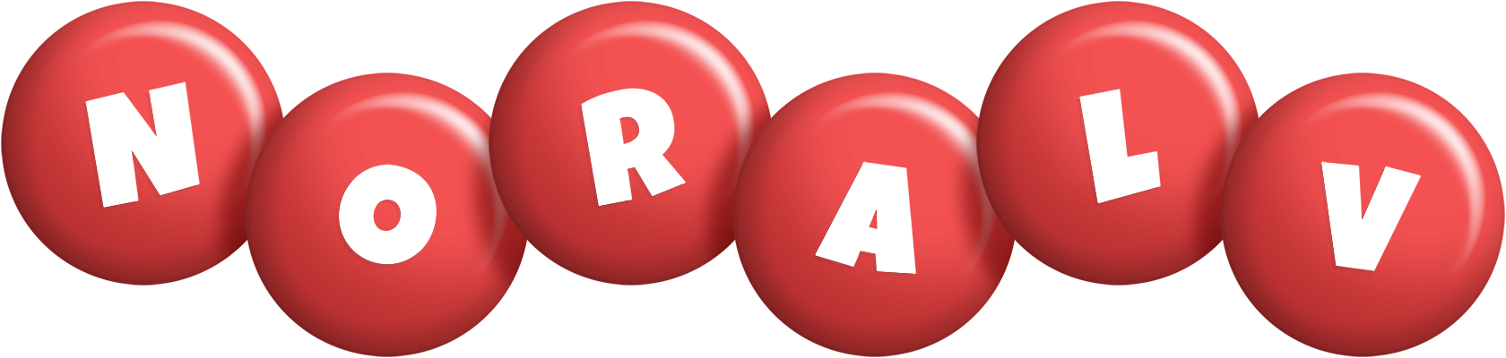 Noralv candy-red logo