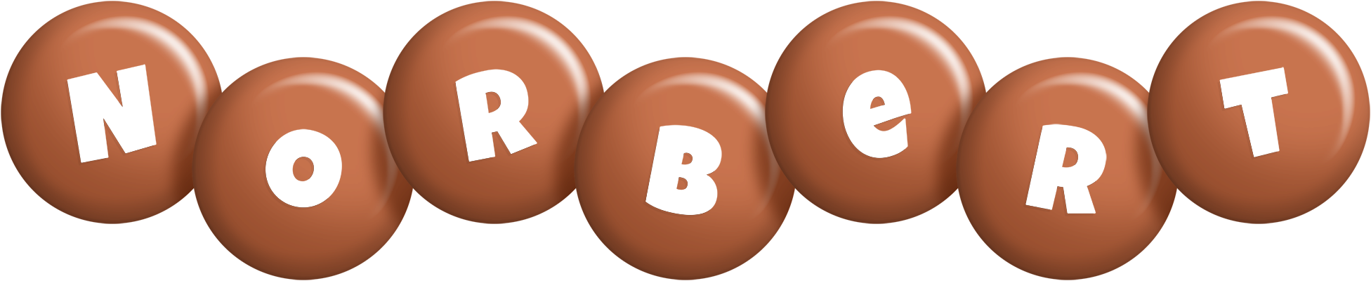Norbert candy-brown logo