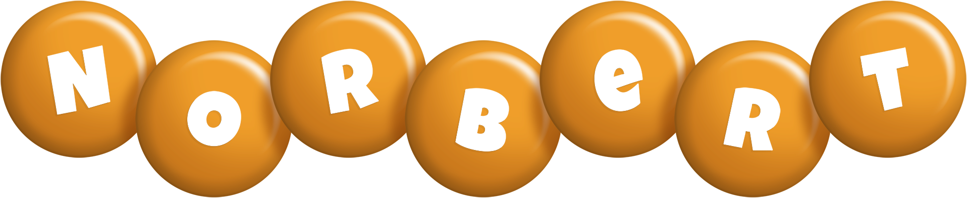 Norbert candy-orange logo