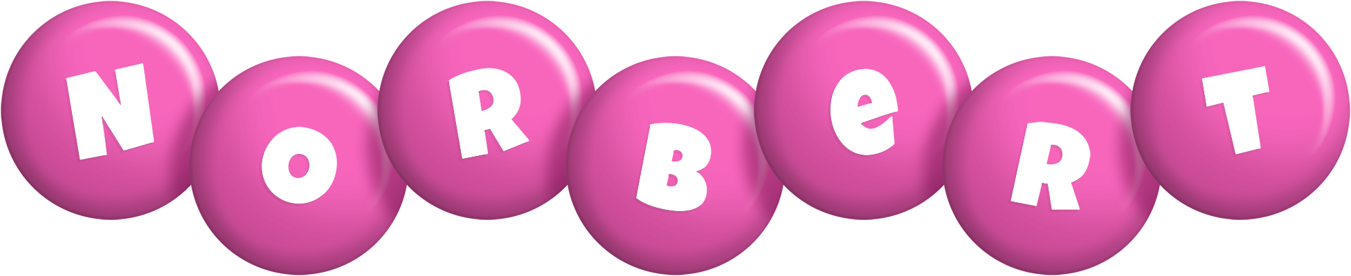 Norbert candy-pink logo