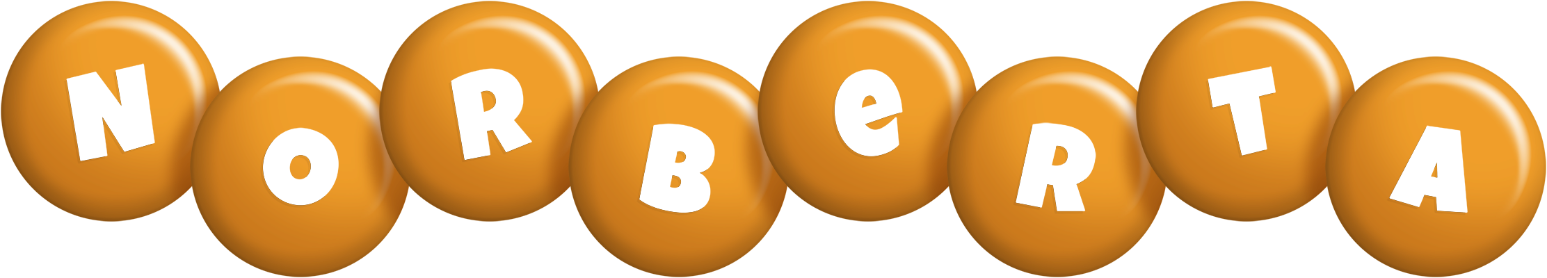 Norberta candy-orange logo