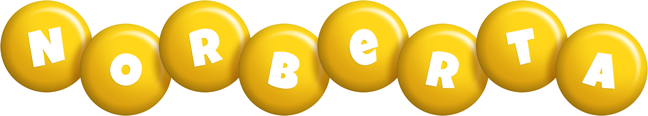 Norberta candy-yellow logo