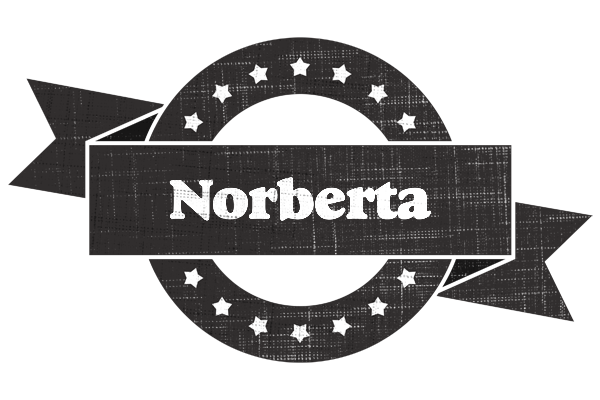 Norberta grunge logo