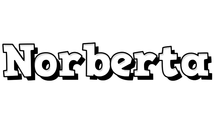 Norberta snowing logo