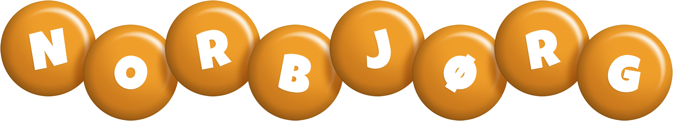 Norbjørg candy-orange logo