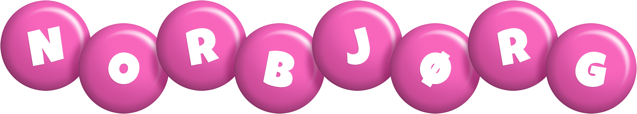 Norbjørg candy-pink logo