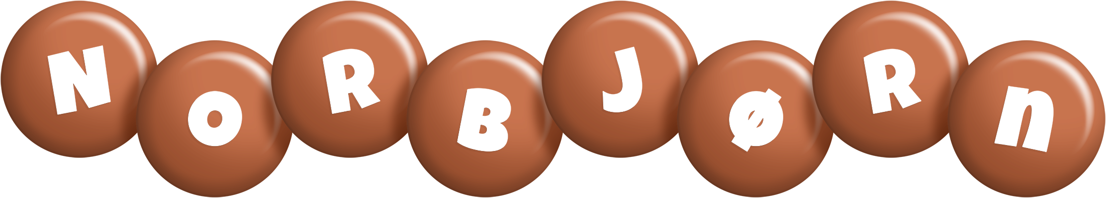 Norbjørn candy-brown logo