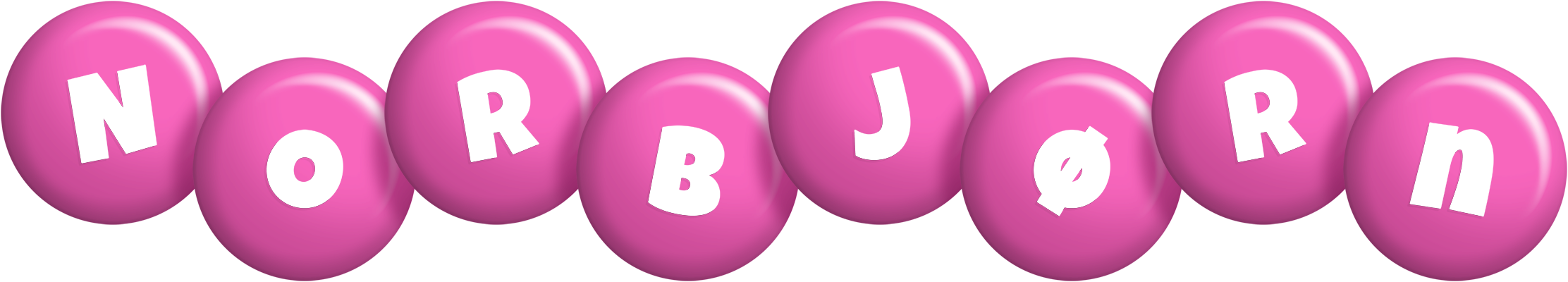 Norbjørn candy-pink logo