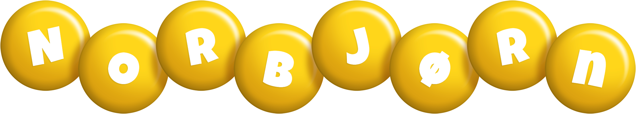 Norbjørn candy-yellow logo