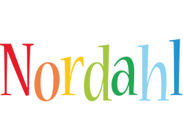 Nordahl birthday logo