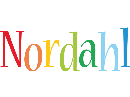 Nordahl birthday logo