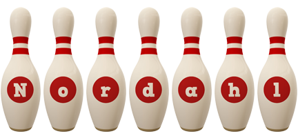 Nordahl bowling-pin logo