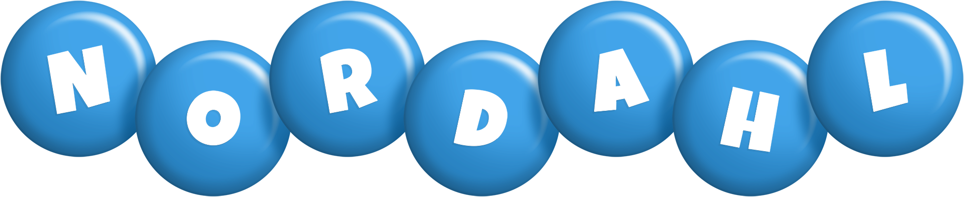 Nordahl candy-blue logo