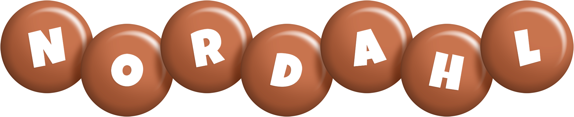 Nordahl candy-brown logo