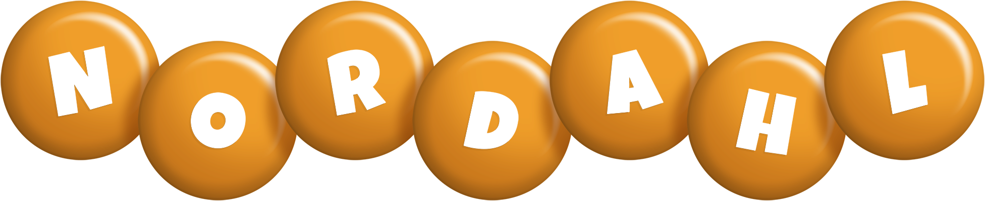 Nordahl candy-orange logo