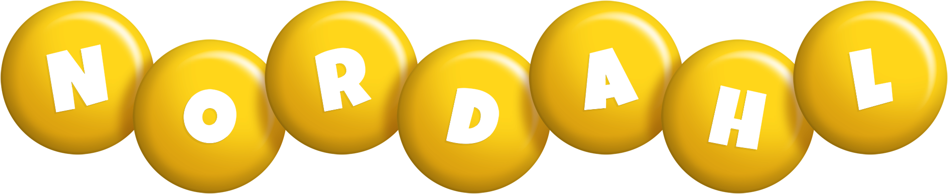 Nordahl candy-yellow logo