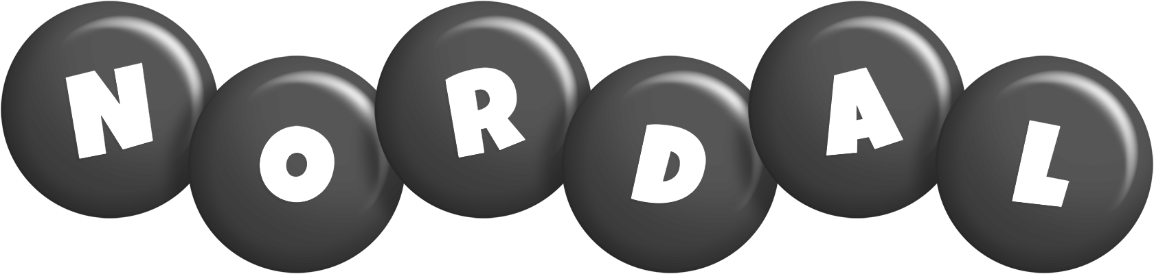 Nordal candy-black logo