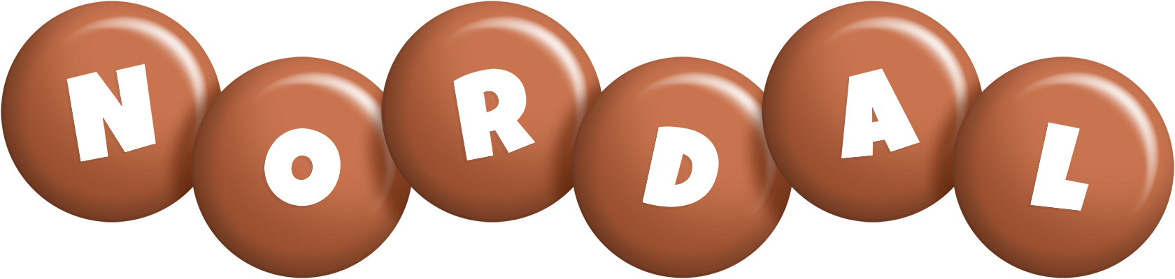 Nordal candy-brown logo