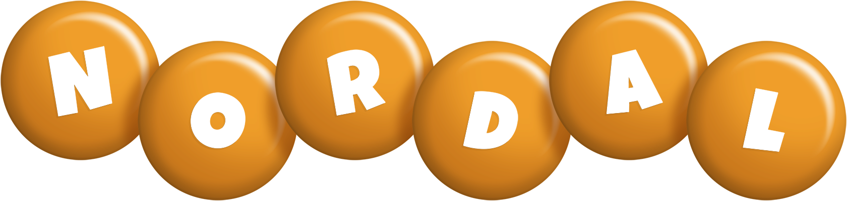 Nordal candy-orange logo