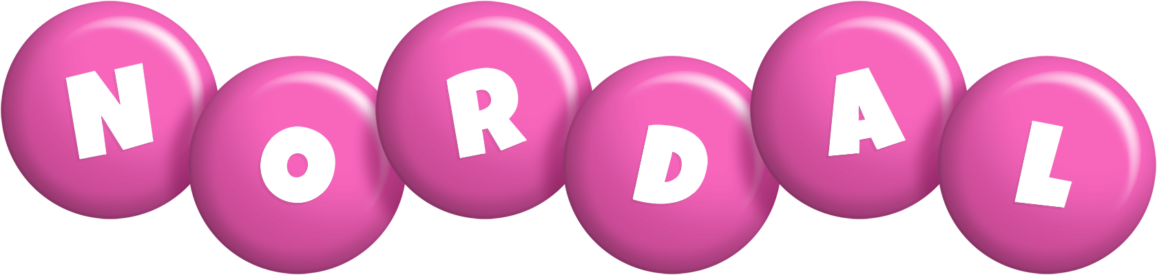 Nordal candy-pink logo