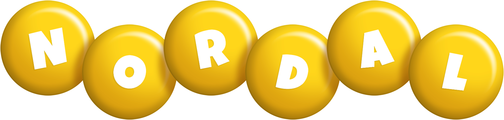 Nordal candy-yellow logo