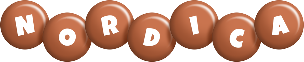 Nordica candy-brown logo