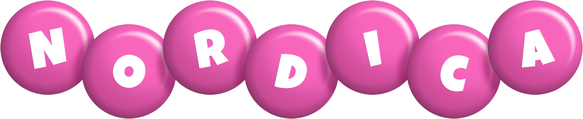 Nordica candy-pink logo