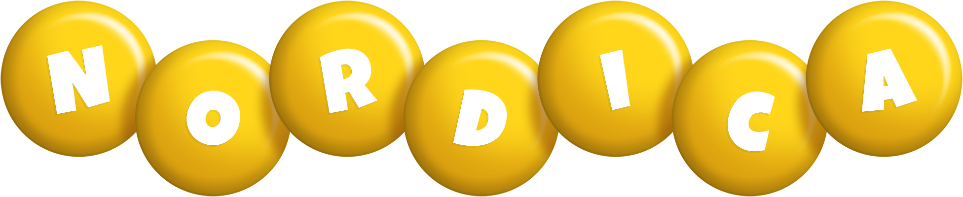 Nordica candy-yellow logo
