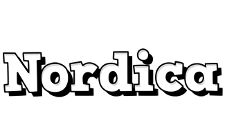 Nordica snowing logo