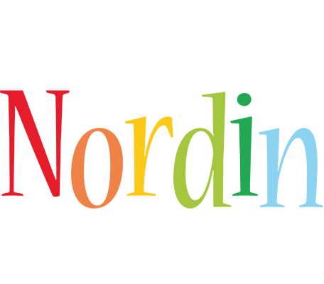 Nordin birthday logo