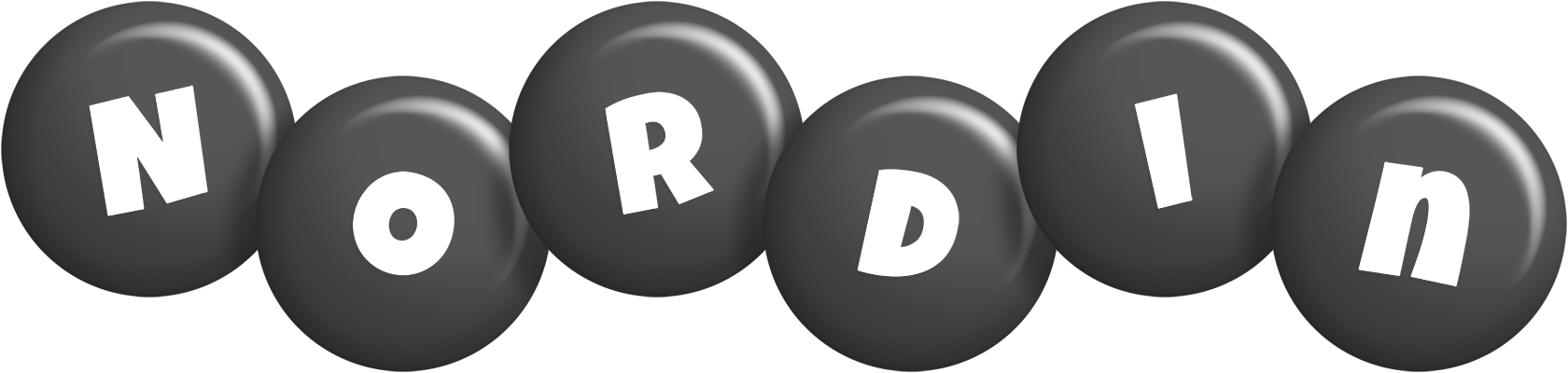 Nordin candy-black logo