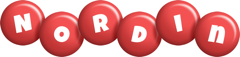 Nordin candy-red logo