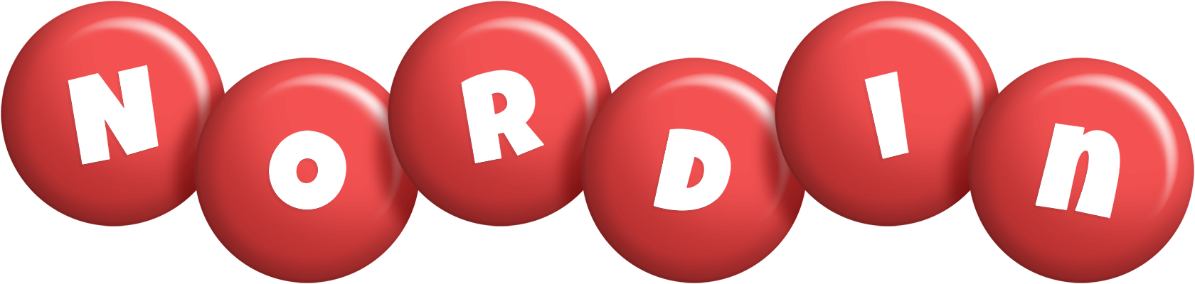 Nordin candy-red logo
